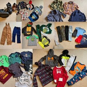 Boys xs 5-6 clothing lot over 40 items